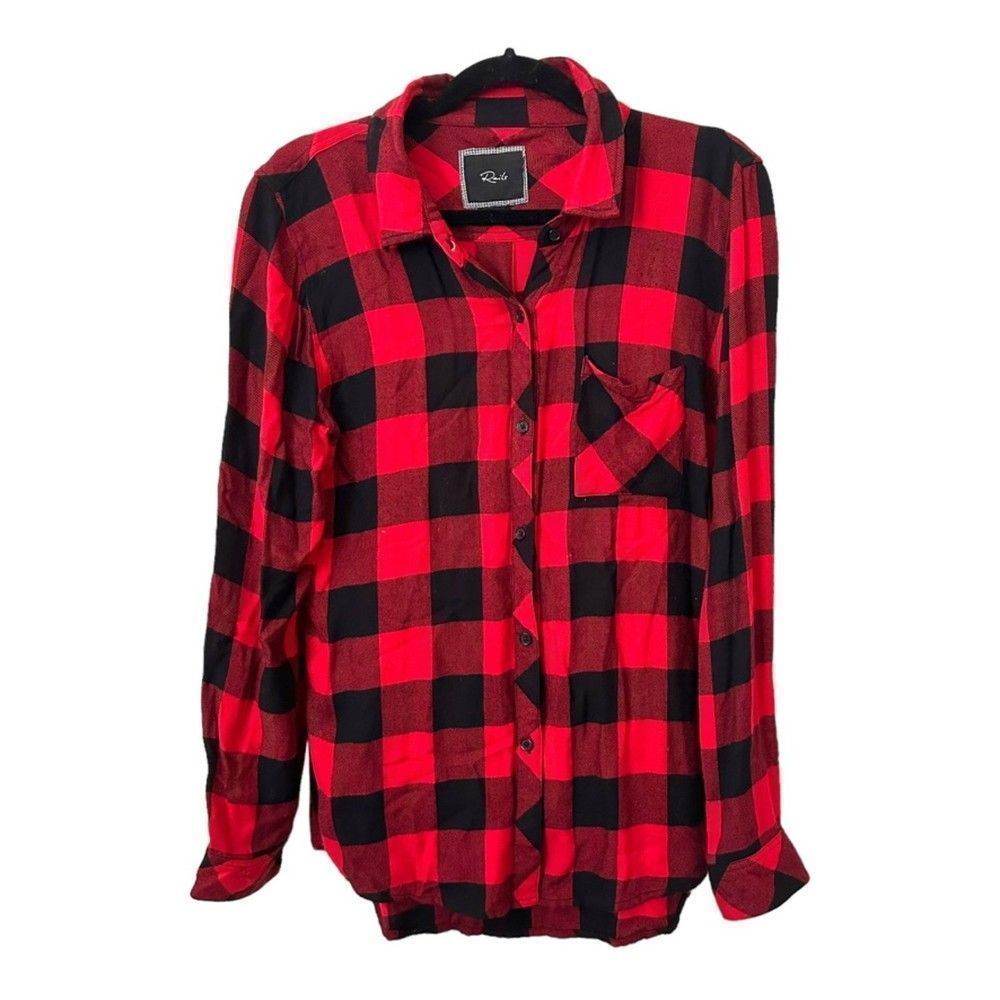 Rails Red and Black Buffalo Plaid Button-Down Shirt
